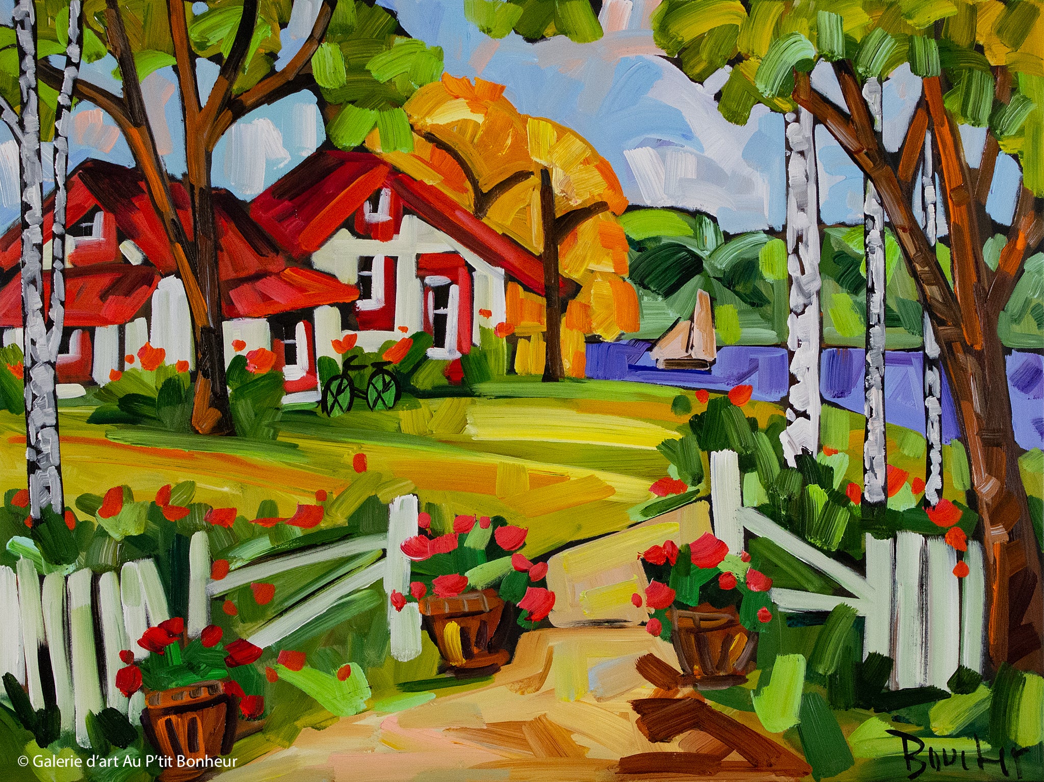 Marie-Claude Boucher, artiste peintre | Oeuvres disponibles  | Galerie d'art Au P'tit Bonheur