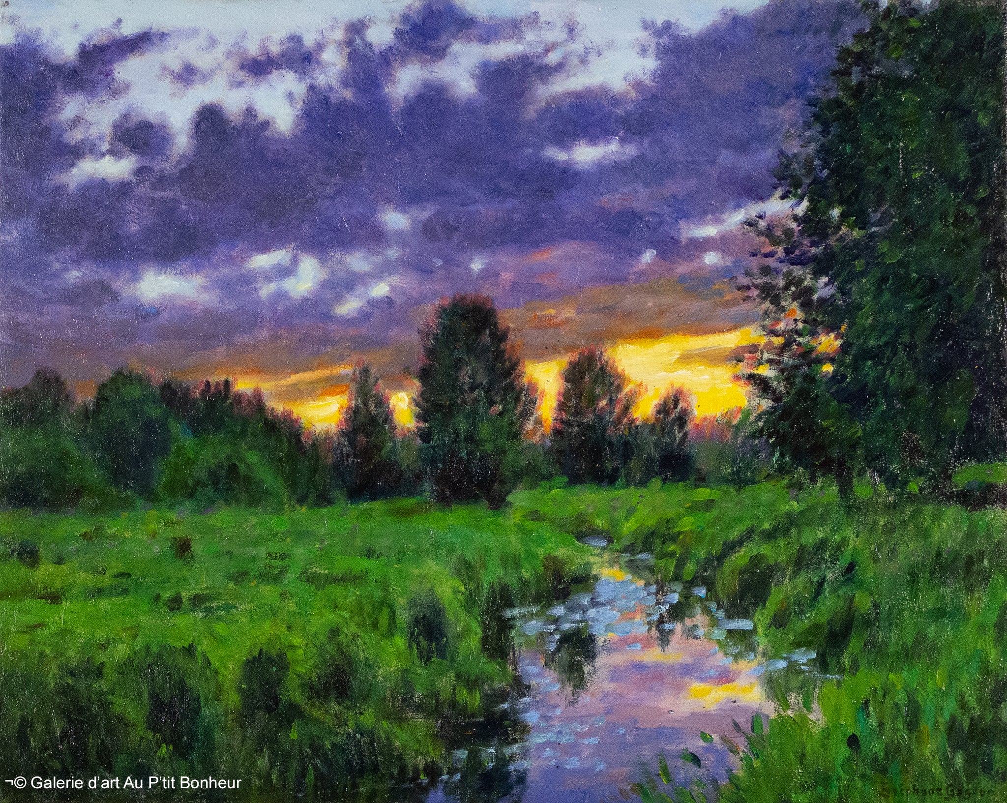 Stéphane Gagnon | Crépuscule au marais